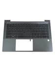 HP Zbook Firefly 14 G7 - Topcover FR - BL - Bærbar tastatur - til udskiftning - Fransk - Grå