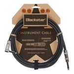BLACKSTAR Câble d'instrument 3 m (10 pieds) Jack droit ¼ vers Jack coudé ¼ pour basse/guitare électrique/électro-acoustique/clavier/ampli