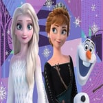 Grandi Giochi- Frozen, Elsa, Anna e Olaf II Puzzle lenticulaire Horizontal avec 200 pièces incluses et Emballage avec Effet 3D-PUR01000, PUR01000