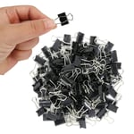 120-pack med miniklämmor, svarta klämmor, små pappersklämmor 15 mm 5/8 tum. Mikrostora kontorsklämmor för hem, skola, kontor och företag.