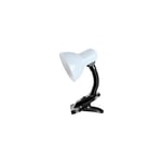 Lampe de bureau avec pince Saidu E27 Blanc