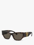 Versace VE4383 Women's Cat Eye Sunglasses, Havana/Gold