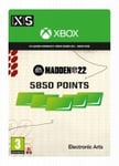 Madden NFL 22: 5850 Points OS: Xbox one + Series X|S