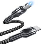Essager USB C to USB C Cable 2M,100W PD USB Type C Cable Fast Charging Charger, 5A USB-C Data Cable For MacBook Pro Air iPad Pro 2021 Laptop Samsung Galaxy S21 Ultra S20 Plus Note