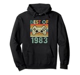 Best Of 1983 Vintage Bday 39th Born Video Game Retro Console Pullover Hoodie