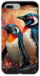 iPhone 7 Plus/8 Plus Two artic penguins illustrative animal penguin bird art Case