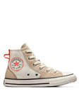 Converse Boys MFG Hi Top Trainers - Off White, Off White, Size 2 Older