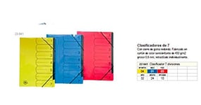 Molin Cardboard Sorter 7 Divisions 32 x 24 Casual Backpack, 33 cm, Blue (Blue) - CK2364101
