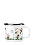Moomin Enamel Mug 15Cl Happy Family White Moomin