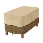 Classic Accessories Veranda 71992 Housse pour Ottoman/Table – RECTANGULAIRE, Petite