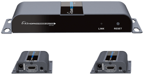 1X2 HDMI Extender Splitter over CAT6/6a/7 40m with IR pass-back