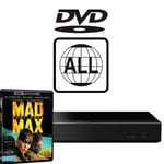 Panasonic Blu-ray Player DP-UB450EB-K MultiRegion for DVD & Mad Max Fury Road 4K