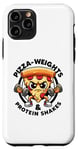 iPhone 11 Pro Pizza Weights & Protein Shakes Workout Funny Gym Quotes Gym Case