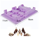 IFMGJK Robot Ice Cube Tray lego Silicone Mold Candy Chocolate Cak Moulds For Kids Party's and Baking Minifigure Building Block Themes (Color : Style2)
