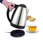 Hometronix Cordless Fast Boil Stainless Steel Electric Kettle 1.8 Litre 2000w Jug Filter