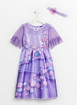 Disney Encanto Lilac Isabela Dress & Headband 7-8 years Purple Years