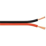 Høyttalerkabel Rød/Sort CCA 100m Kabelrulle