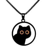 Katt Halsband för Tonårsflickor & Pojkar Halloween (Svart) - Fina Presenter för Kattälskare - Söt Smycken för Kvinnor - Goth Accessoar