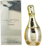 Amber By Halston For Women EDT Perfume Spray 1.7oz Shopworn New