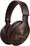 Technics EAH-F70NE-T Premium High-Resolution Wireless Bluetooth Over Ear Headphones with Closed Back, 3-Mode Active Noise Cancelling, Ambient Sound Enhancer and Voice Assistant - Brown