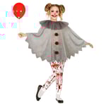 Skräck-Clown Poncho Barn