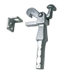 Gah-Alberts 412814 Arrêt de portail en fonte moulée pour fixation dans le sol avec surface galvanisée électrolytique, à encastrer dans le béton, hauteur 168 mm