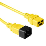 ACT C19 - C20, 0.60m câble électrique Jaune 0,6 m Coupleur C19 Coupleur C20 - Cables électriques (0.60m, 0,6 m, Male Connector/Female Connector, Coupleur C19, Coupleur C20, 230 V, Jaune)