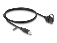 Delock - USB-förlängningskabel - USB typ B (hane) till USB typ B (hona) - 1 m - svart