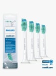 Philips Sonicare HX6014/07 Pro Results Replacement Brush Heads, Pack of 4, White