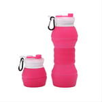 YHSM new silicone folding kettle silicone telescopic kettle outdoor tourism sports portable silicon glue bottle 550ml
