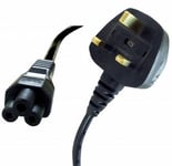 3m Power Cord - UK Plug to C5 Clover Leaf CloverLeaf Lead Cable [007473]