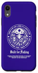 Coque pour iPhone XR T-shirt de pêche avec citation « Built for Fishing » au dos