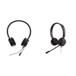 Jabra Evolve 20 SE Stereo Headset – Microsoft Certified Headphones for VoIP Softphone & Evolve 20 Stereo Headset – Microsoft Certified Headphones