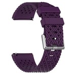 Beilaishi For Fitbit versa/versa 2 / versa lite Silicone Strap Suitable breathable Fashion(Black) replacement watchbands (Color : Purple)