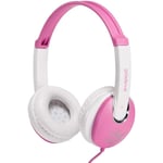 Groov-e Kidz On-Ear DJ Style Headphones For Kids - Pink/White - GV590PW