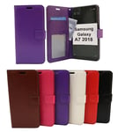 Crazy Horse Wallet Samsung Galaxy A7 2018 (A750FN/DS) (Svart)