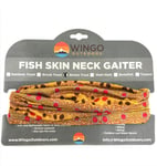 Wingo Outdoor Wingo Fish Skin Neck Gaiter Brown Trout