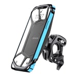 Handlebar Phone Mount, 360° Rotating Anti-shake Motorbike Phone Holder, Bicycle Phone Holder Handlebar Compatible with 4-7 inch Smartphone, iPhone 12 Pro Max/11/8, Samsung S21/S10
