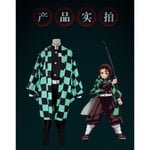 Barn Demon Slayer Anime Cosplay Kostym Set 13-14 År Kamado Nezuko 13-14 År - WELLNGS 13-14 Years-160cm Kamado Tanjirou