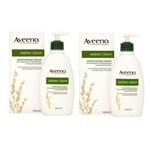 2 x 300ml Aveeno Daily Moisturising Cream Dry & Sensitive Skin Eczema Boxed