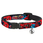 Buckle-Down Amazing Spider-Man Collier pour Chat Taille M 1,27 x 20,3-30,5 cm
