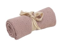 Lykke babyteppe i musselin, pink