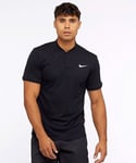 NIKE COURT DRY-FIT BLADE POLO TOP SIZE M (AQ7732 010) BLACK