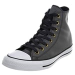 CONVERSE Men's Chuck Taylor All Star Faux Leather Berkshire Boot Sneaker, 3 UK Black/White/Black