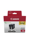 Canon PGI-2500XL High Yield Genuine Black Ink Cartridges, Pack of 2 - Cardboard 