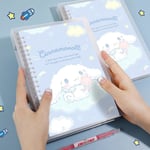 A5 Kawaii Sanrios Anteckningsbok Söt Cinnamoroll Cartoon Flicka Hjärta Avtagbar Dagbok Stationery Leksaker För Flickor Gåvor