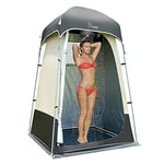 Tente de Douche d'extérieur pour vestiaire, abris de Camping Portables (Gris)