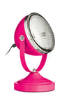 Premier Housewares E14 Small Edison Screw Chrome Spotlight Table Lamp, 25 W - Hot Pink