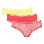 Sloggi Trosor 3P GO Crush Hipster Briefs Rosa/Gul bomull Small Dam