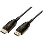 Maxtrack - Câble de raccordement DisplayPort / fibre optique Fiche mâle DisplayPort, Fiche mâle DisplayPort 15.00 m noir